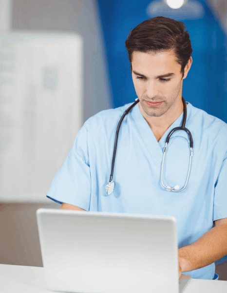 Doctor in Brooklyn using accurate and reliable medical translation services for patient records and care documents.