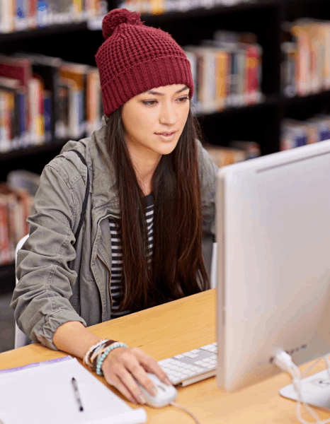 A student checks MLA headings as lecture transcription services deliver a technical transcript formatted for an assignment.
