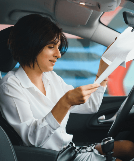 An editor checks a multilingual vehicle manual layout while automotive translation services preserve safety instructions.