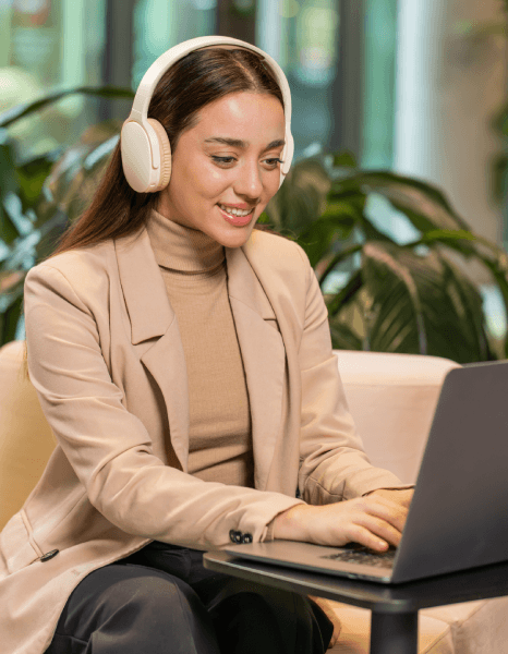 A captioner works through the multilingual broadcast captioning process to ensure accurate, synchronized captions.