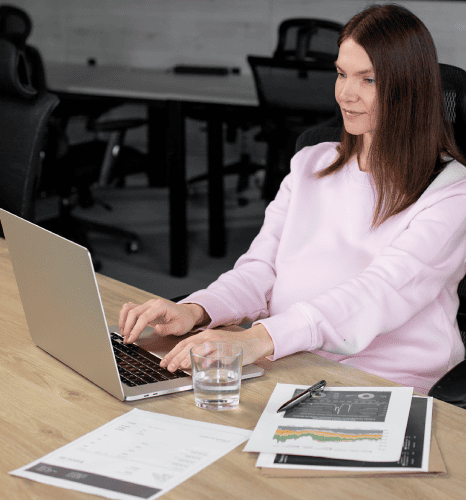 A client benefits from multilingual typing services with documents typed in English, Spanish, French, and more. A client benefits from multilingual typing services with documents typed in English, Spanish, French, and more.