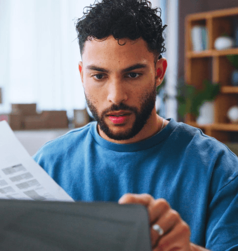 A specialist uses Copy typing services with OCR to retype multilingual text from a faded scan into Word accurately.