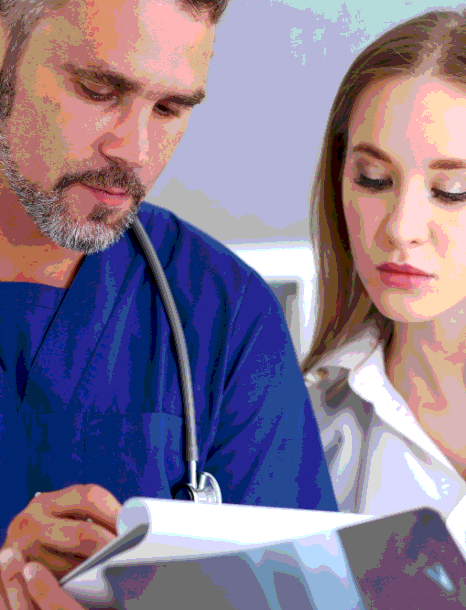 A project lead marks target countries and official languages, coordinating medical device translation services in New York.