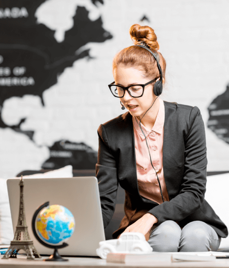 A translator working on official transcript translation services, ensuring accuracy and compliance for customer success. A translator working on official transcript translation services, ensuring accuracy and compliance for customer success.
