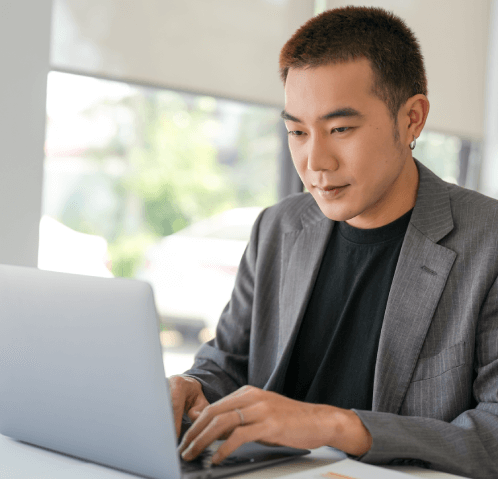 An expert typist working on PDF to Word Typing Services to deliver quick, reliable and formatted Word files.