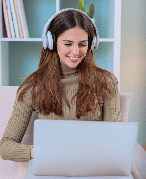 Client utilizing captions for Netflix using Post production captioning services compatible with streaming platforms.