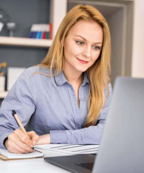 Customer benefits from expert document formatting services for marketing materials, ensuring polished design in presentation.