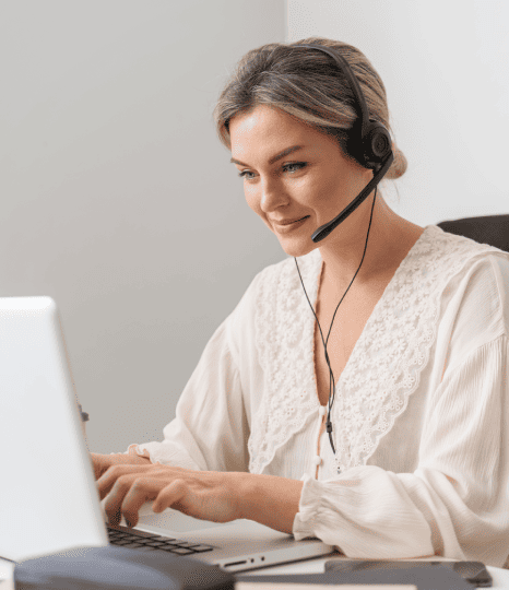 Client receiving top-quality business transcription, delivered by skilled transcription experts ensuring precise results. Client receiving top-quality business transcription, delivered by skilled transcription experts ensuring precise results.