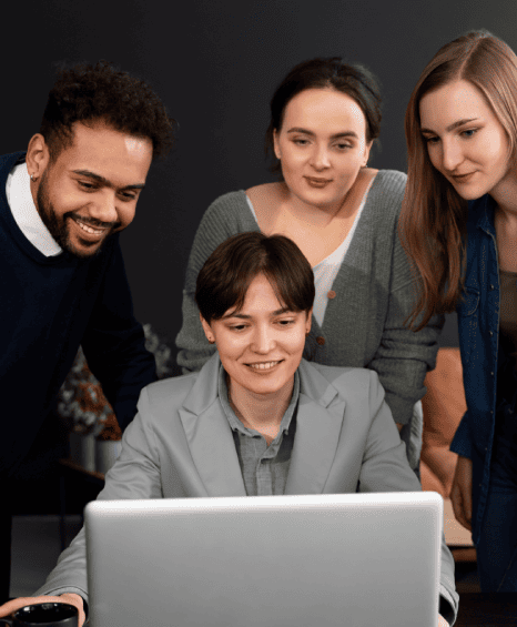 A team working on a streamlined process for fast and efficient annual report translations without compromising quality. A team working on a streamlined process for fast and efficient annual report translations without compromising quality.