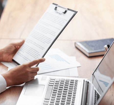 Translator process for lease document translations is reviewing document by using professional lease expertise for legality.