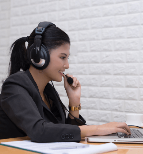A transcriber applies government transcription to convert an agency's legislative meeting audio into a polished document.