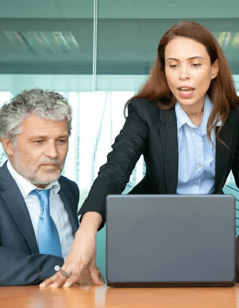 A team reviews a translated business proposal while speed translation services keep corporate communication clear.