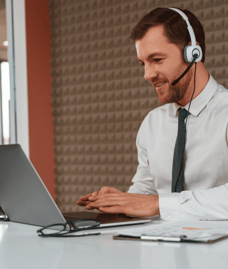 Customer enjoys a TV show with Audio Descriptions, helping them experience media content in a fully accessible manner.