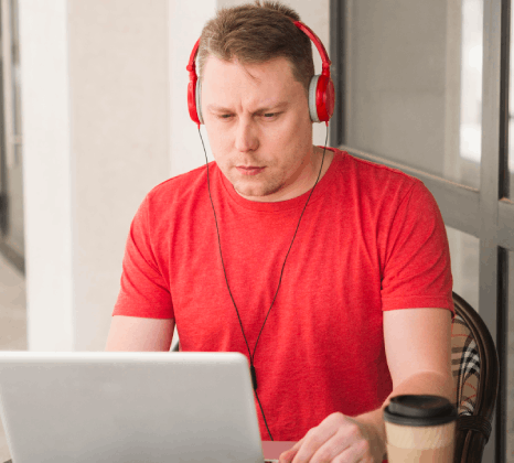 A QA lead checks certified german subtitling services in a subtitle editor, validating timing, accuracy, and style.