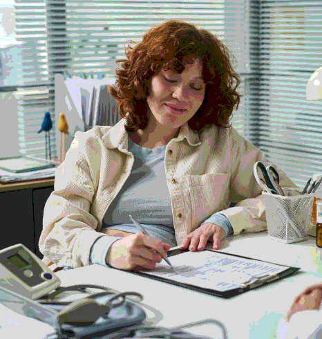 A compliance specialist reviews regulations while patient consent form translation services in New York format an informed.