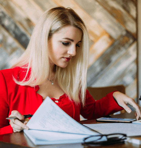 A coordinator uploads sensitive records to a locked portal, keeping Slovenian translation services confidential and secure.