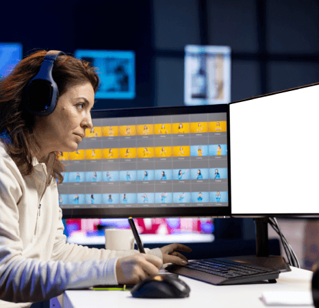 Captioner marks up an SRT with track changes under the revisions policy in Amazon Captioning Services for source-based fixes.