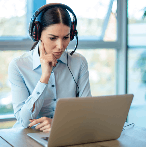 Customer using Entertainment transcription services to enhance social media content and expand online visibility.