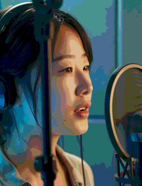 A UX writer reviews app prompts for natural speech, then records Korean Voice Over Services for industry software demos.