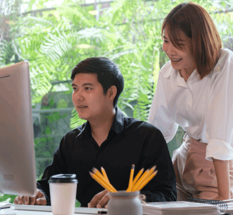 A software team reviews localized UI strings as korean translation services new york handles software technical translation.