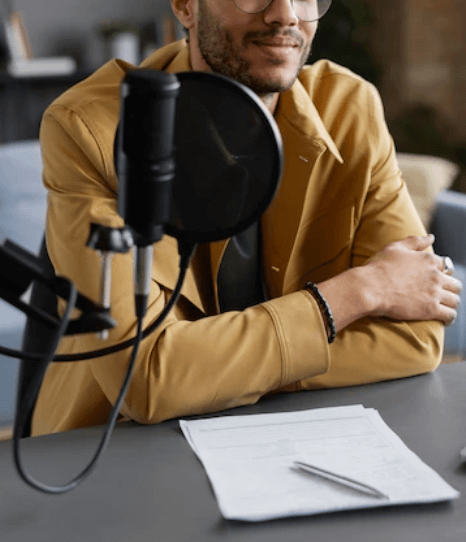 A Soth African voice artist reading an English script for a project A Soth African voice artist reading an English script for a project