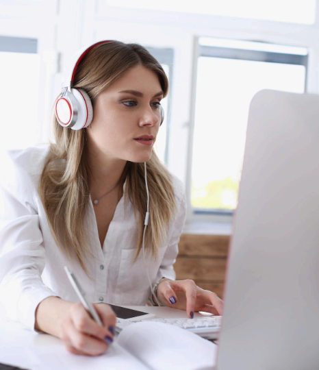 A caption editor exports SRT captions as Russian Transcription Services transcribe complex technical video with accuracy.
