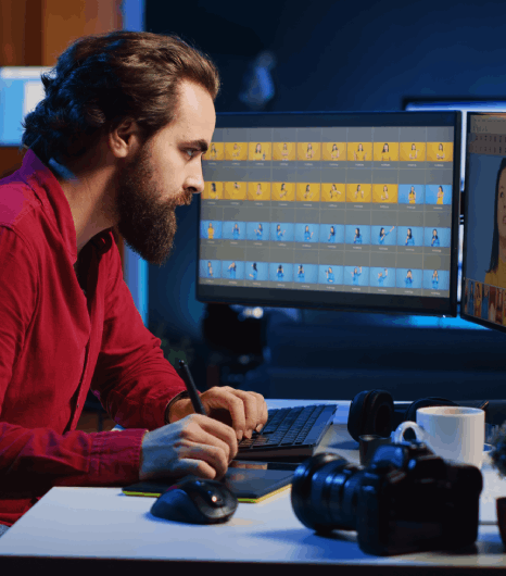 A project manager compares a rate card starting at $1 per minute as Research Transcription Services begin a new study.