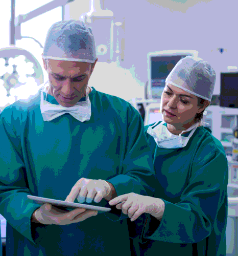 A linguist edits a scalpel IFU using medical device translation services in New York for safe surgical use.