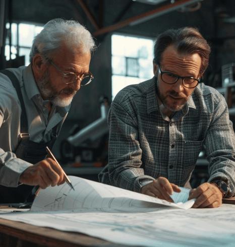 A team checks a specification sheet while Afar translation services keep tolerances, tables, and part names exact.