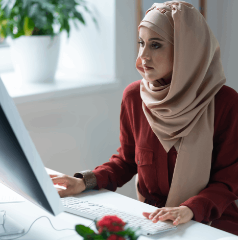 Expert providing technical Arabic typesetting services to format complex documents, ensuring correct alignment.