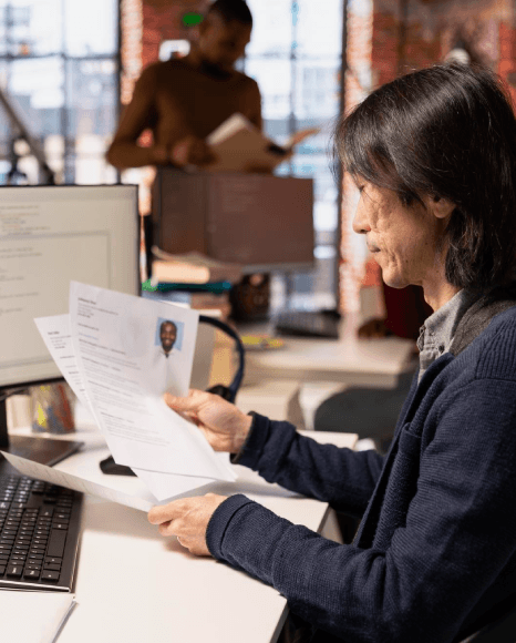 A transcriber uses audio software to tag objections as depositions transcription services deliver technical deposition.