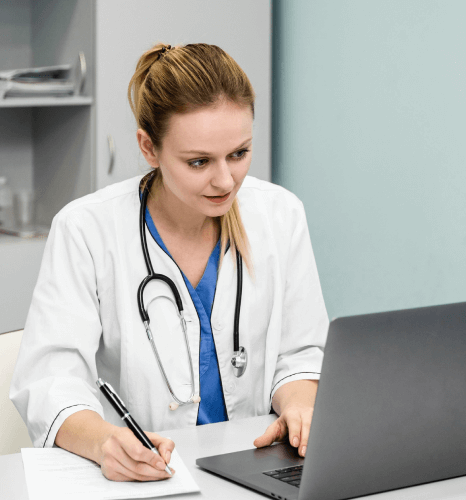 Doctor use translation to translate patient records into over 100 languages, ensuring clarity and accuracy in global.