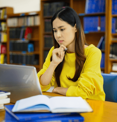 The student uses University translation services across all languages, ensuring accuracy in academic materials worldwide.