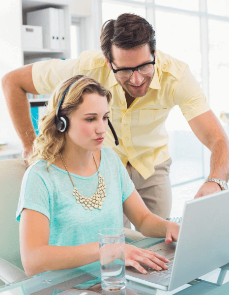 Team of professional farsi transcription experts work with headphones processing audio video content accurately Team of professional farsi transcription experts work with headphones processing audio video content accurately