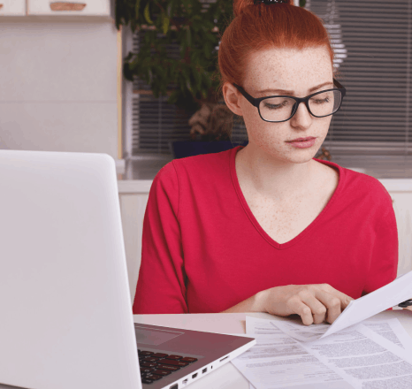 A client uploads a contract to a secure portal while french translation services generate a fast quote and timeline.