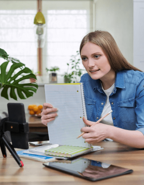 A translator verifies names, dates, and stamps for Danish translation services on immigration documents before filing.