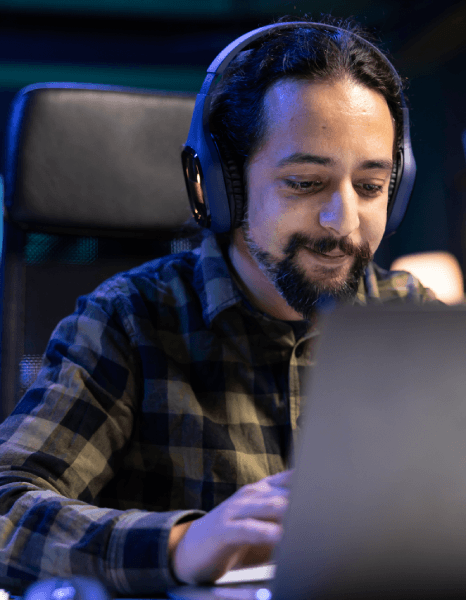 Transcriptionist providing verbatim tamil transcription services capturing every pause, sound and word.