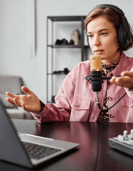 Voice over artist providing Dubbing Services that deliver authentic tone and natural audio performance.