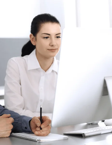 A project lead reviews legal, medical, and technical files as urgent translation services keep industry content consistent.