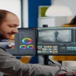 A professional captioner working on video to create high-accuracy video captioning services