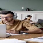 A professional captioner working on video to create a caption