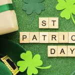 St patrick day celebration top view