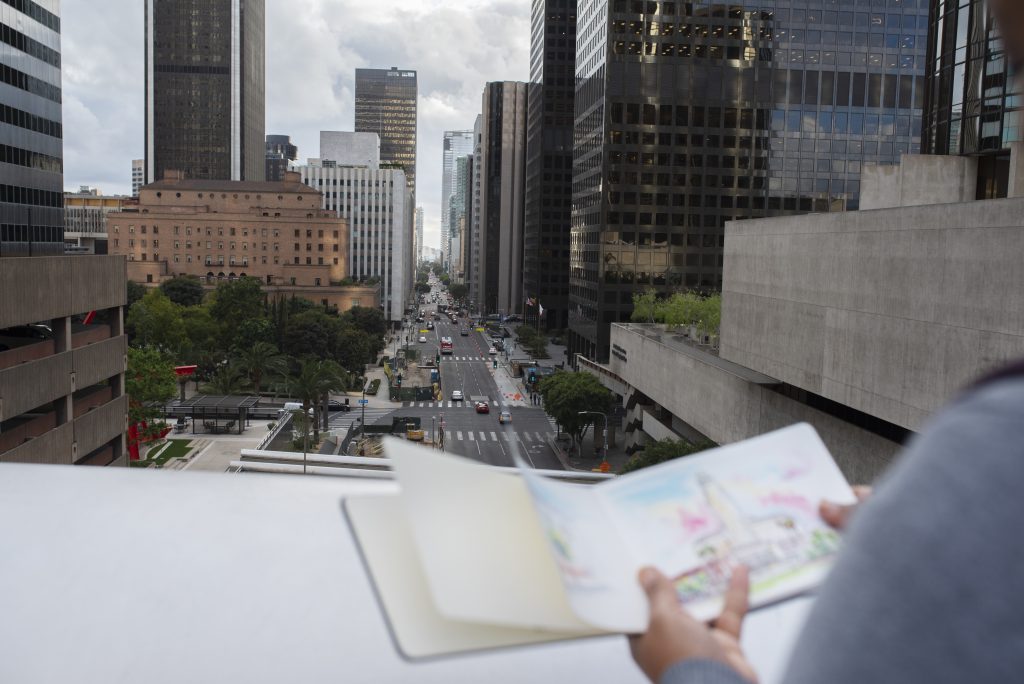 Woman enjoying her exterior hobbies