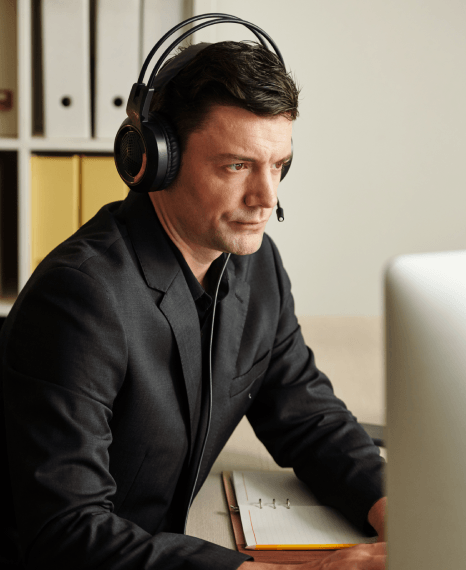 Transcriber tags interview clips in headphones as dissertation transcription services capture accents and overlaps clearly.