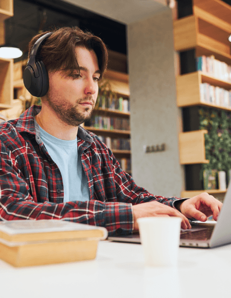 A campus researcher uploads recorded lectures so dissertation transcription services can format a thesis transcript.