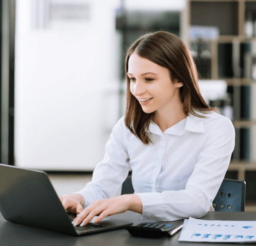 A professional using ATA translation services for reliable and accurate business translation needs.